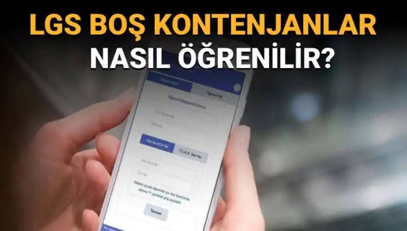 LGS Boş Kontenjan ve Taban Puanlarını Öğrenmenin Kolay Yolu