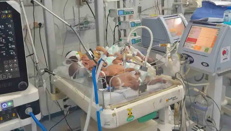 Gazze Hastanelerinde Kriz: Aynı Kuvözde Birden Fazla Bebek Hayatta Kalma Mücadelesi Veriyor