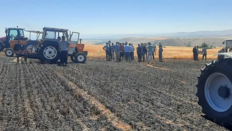 Yozgat'ta 100 Dönüm Ekili Alan Alev Alev Yandı: Tarımda Büyük Kayıplar