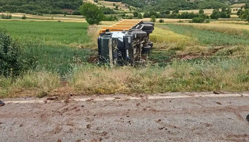 Tokat'ta Feci Kaza: Kamyonun Devrilmesi Sonucu Bir Şoför Hayatını Kaybetti